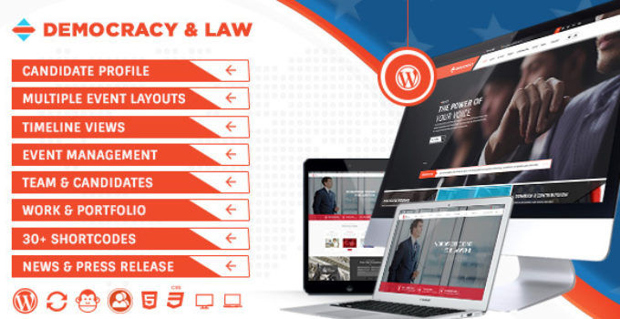 Democracy Political - Lawyer WordPress Theme