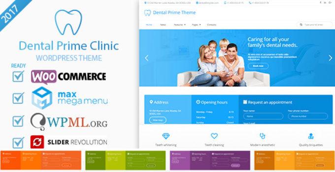 Dental Prime- Medical Health Care & Dentist Center, Multi-Purpose Responsive WordPress Theme