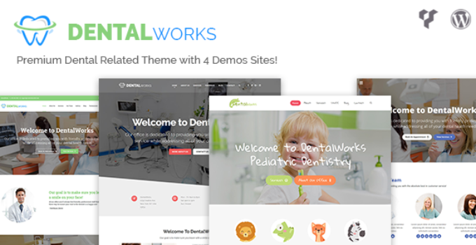 DentalWorks - Dental Related WordPress Theme