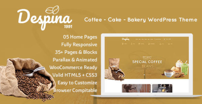 Despina - Coffee, Cake & Restaurant WordPress Theme