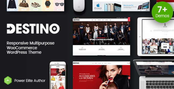 Destino - Digital Store & Fashion Shop WordPress WooCommerce Theme (7+ Indexes & Mobile Layouts)