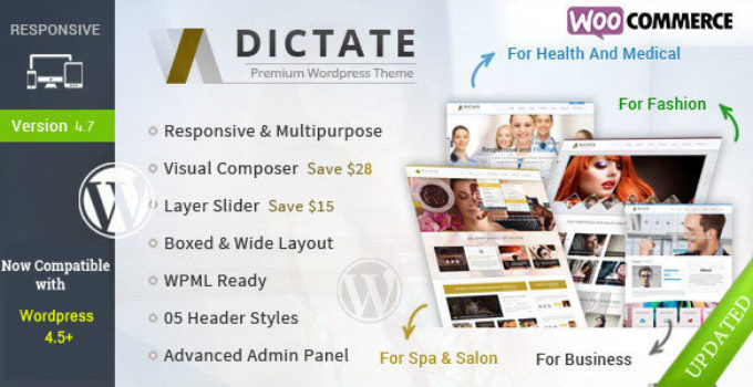 Dictate - Business, Fashion, Medical, Spa WP Theme
