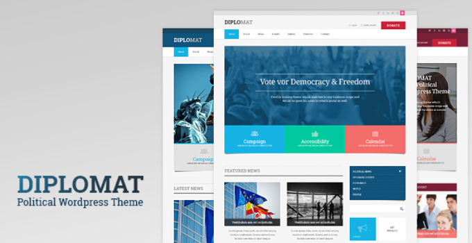 Diplomat | Political Campaign, Party, Blog Responsive WordPress Theme