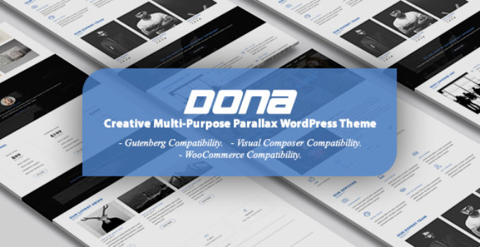 DONA - Creative Multi-Purpose Parallax WordPress Theme