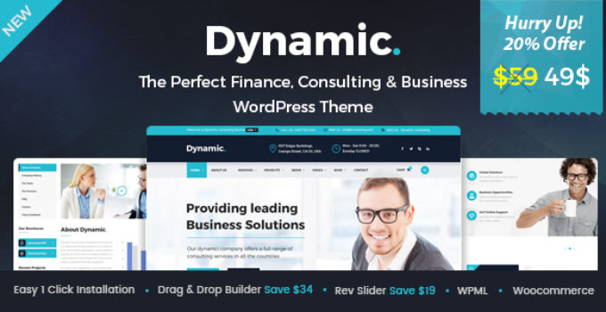 Dynamic - Finance and Consulting Business WordPress Theme