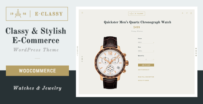eClassy - eCommerce Classy Pro WordPress Theme