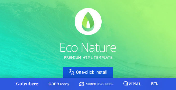 Eco Nature - Environment & Ecology WordPress Theme