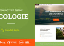 Ecologie - Environmental & Ecology WordPress Theme