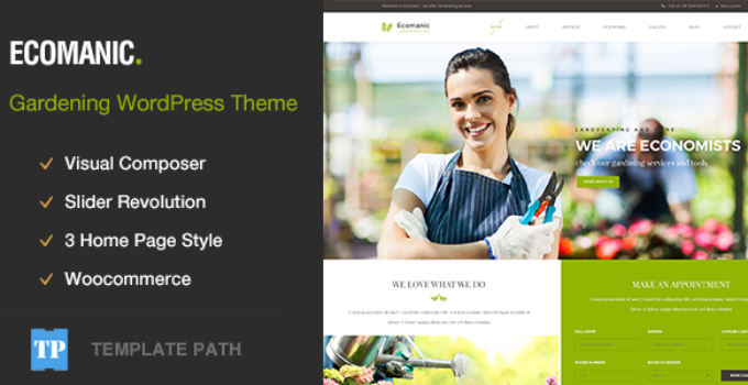 Ecomanic - Gardening, Lawn Care and Landscaping WordPress Theme