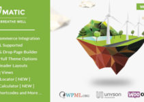 Ecomatic - Responsive WordPress Eco theme for Renewable Energy Businesses and Non Profit