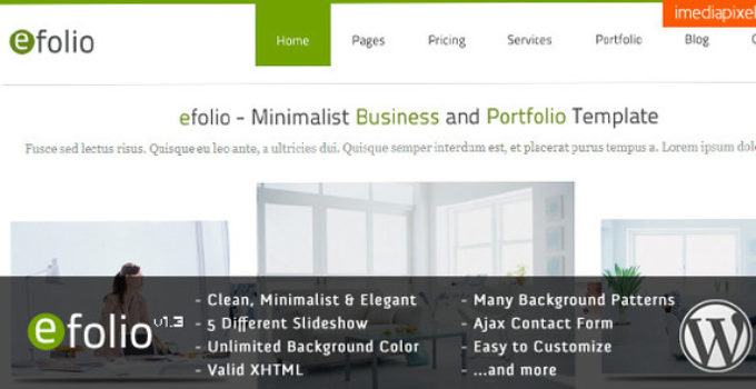 efolio - Business and Portfolio WordPress Theme
