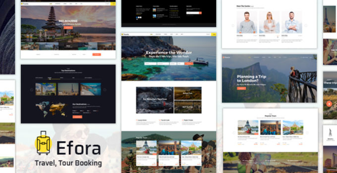 Efora - Travel, Tour Booking and Travel Agency WordPress Theme
