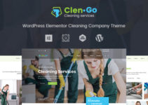 Elementor Cleaning Services WordPress Theme - Clengo