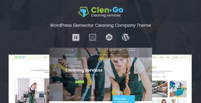 Elementor Cleaning Services WordPress Theme - Clengo