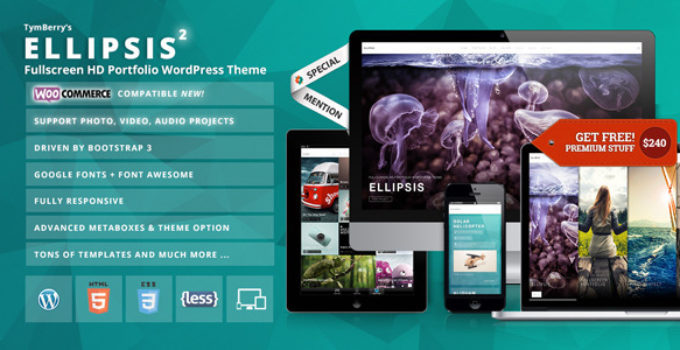 Ellipsis - Fullscreen HD Portfolio WordPress Theme