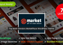 eMarket - Multi Vendor MarketPlace WordPress Theme (7+ Homepages & 2 Mobile Layouts Ready)