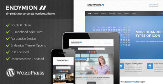 Endymion - Simple Corporate Wordpress Theme