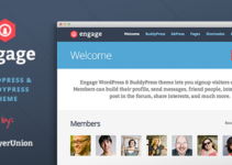 Engage - WordPress, BuddyPress, bbPress Theme