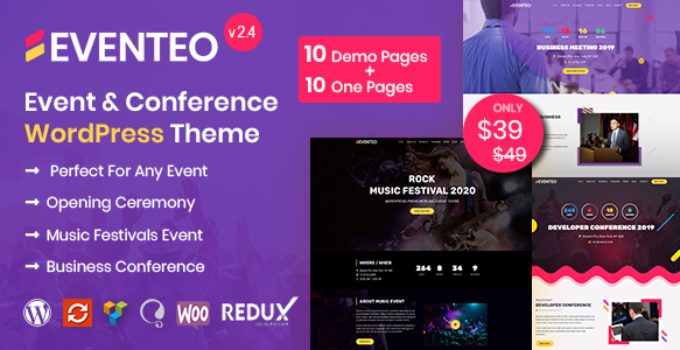 Eventeo - Event & Conference WordPress Theme