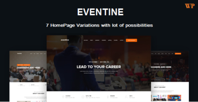 Eventine - Conference & Event Management OnePage WordPress Theme