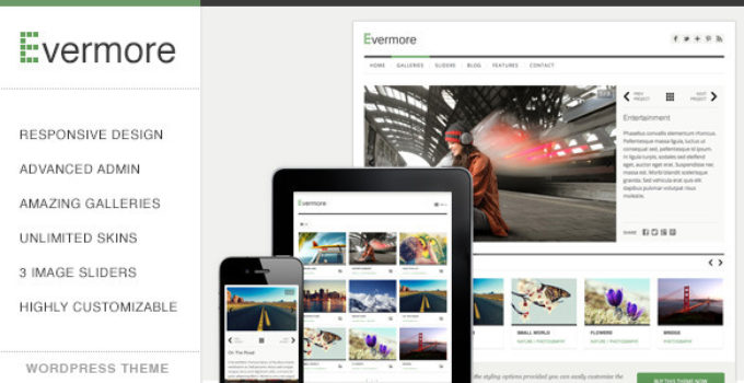 Evermore - Premium Responsive WordPress Theme