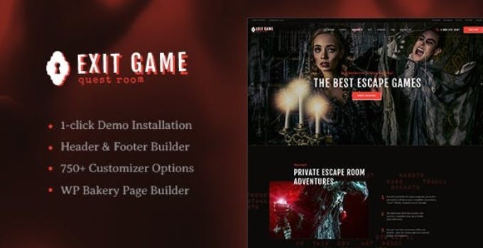 Exit Game | Real-Life Room Escape WordPress Theme