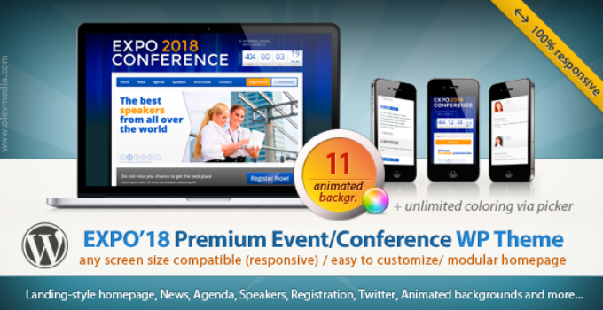 Expo18 Responsive Event Conference WordPress Theme