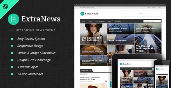 ExtraNews - Responsive News and Magazine Theme