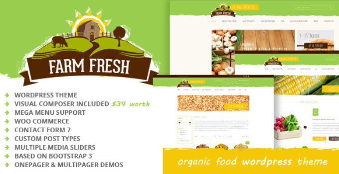 Farm Fresh - Organic Products WordPress Theme