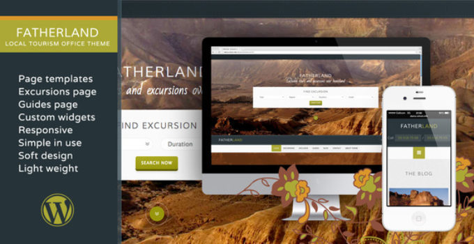 Fatherland – Local Tourism Travel Agency Excursions WP Theme