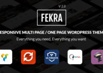 Fekra – Responsive Multi Page/One Page WordPress Theme