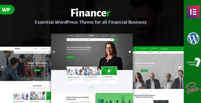 Financer - Consulting Finance & Insurance WordPress Theme