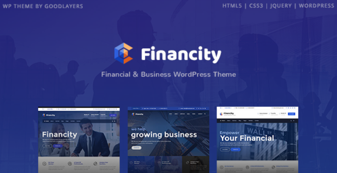 Financity - Business / Financial / Finance WordPress Theme