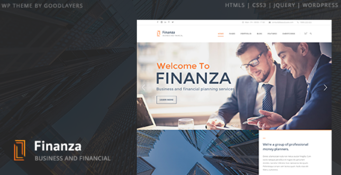 Finanza - Business & Financial WordPress Theme