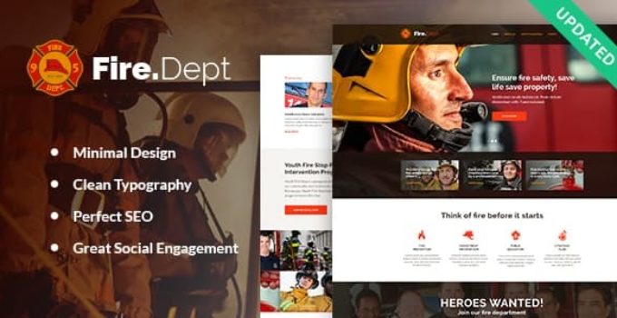 Fire Department, Fire Station and Security WordPress Theme