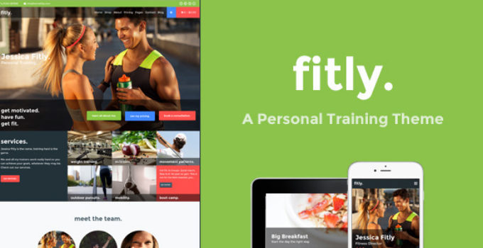 Fitly - A Personal Training WordPress Theme