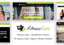 Fitness Care - WordPress Theme for Sports, Gym, Yoga & Fitness Centers