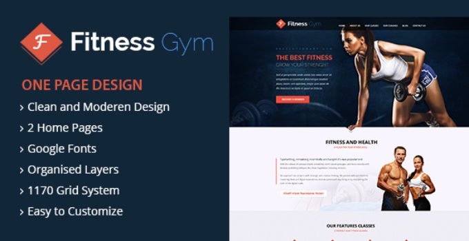 FItness - Theme for Fitness Gym and Fitness Centers