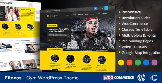 Fitness WordPress Theme eCommerce