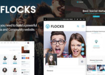 Flocks - Business, Social Networking, and Community WordPress Theme