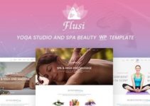 Flusi - Yoga Studio and Spa Beauty WordPress Theme.