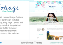 Foliage Watercolor - Creative WordPress Theme