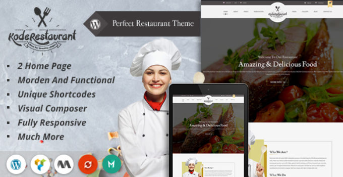 Food Court Restaurant WordPress Theme