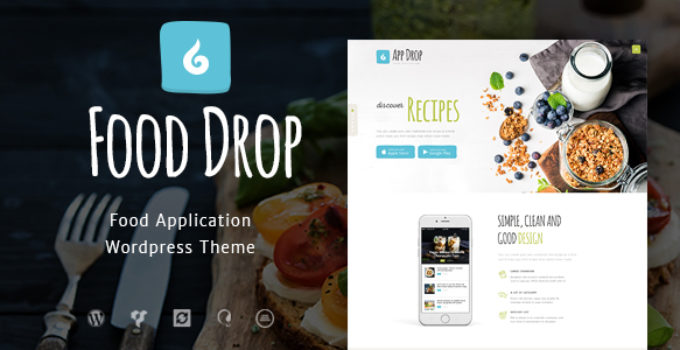 Food Drop | Food Ordering & Delivery Mobile App WordPress Theme