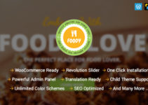 Foody - Responsive Food, Recipe Restaurant/Cafe WordPress Theme