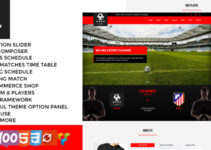 football club soccer WordPress Theme