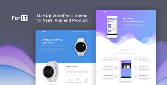 ForIT – StartUp WordPress theme for Software, App and Product