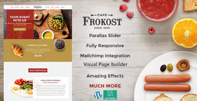 Frokost - One Page Restaurant Cafe WordPress Theme