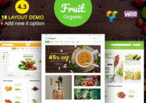 Fruit Shop - Organic Food, Natural RTL Responsive WooCommerce WordPress Theme