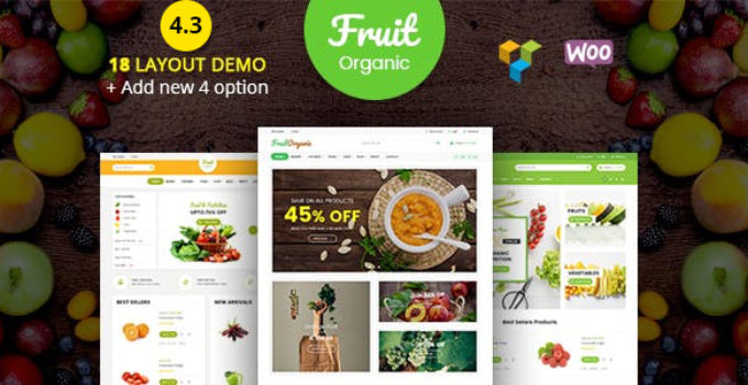 Fruit Shop - Organic Food, Natural RTL Responsive WooCommerce WordPress Theme